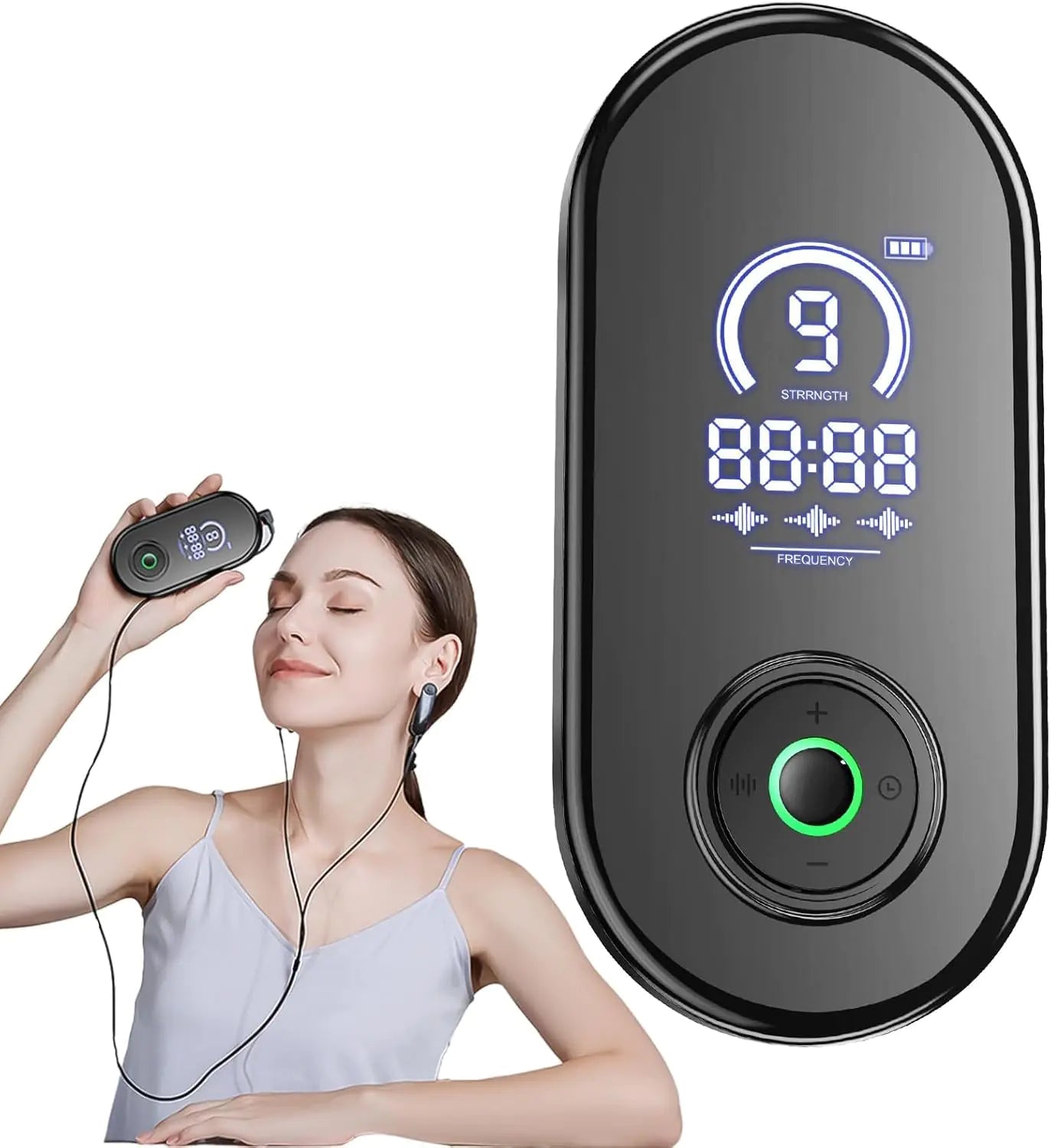 Sleep Aid Device for Insomnia Vagus Nerve Stimulator for Burnout Recovery Calm Carry Portable Wearable Ear Clip Device